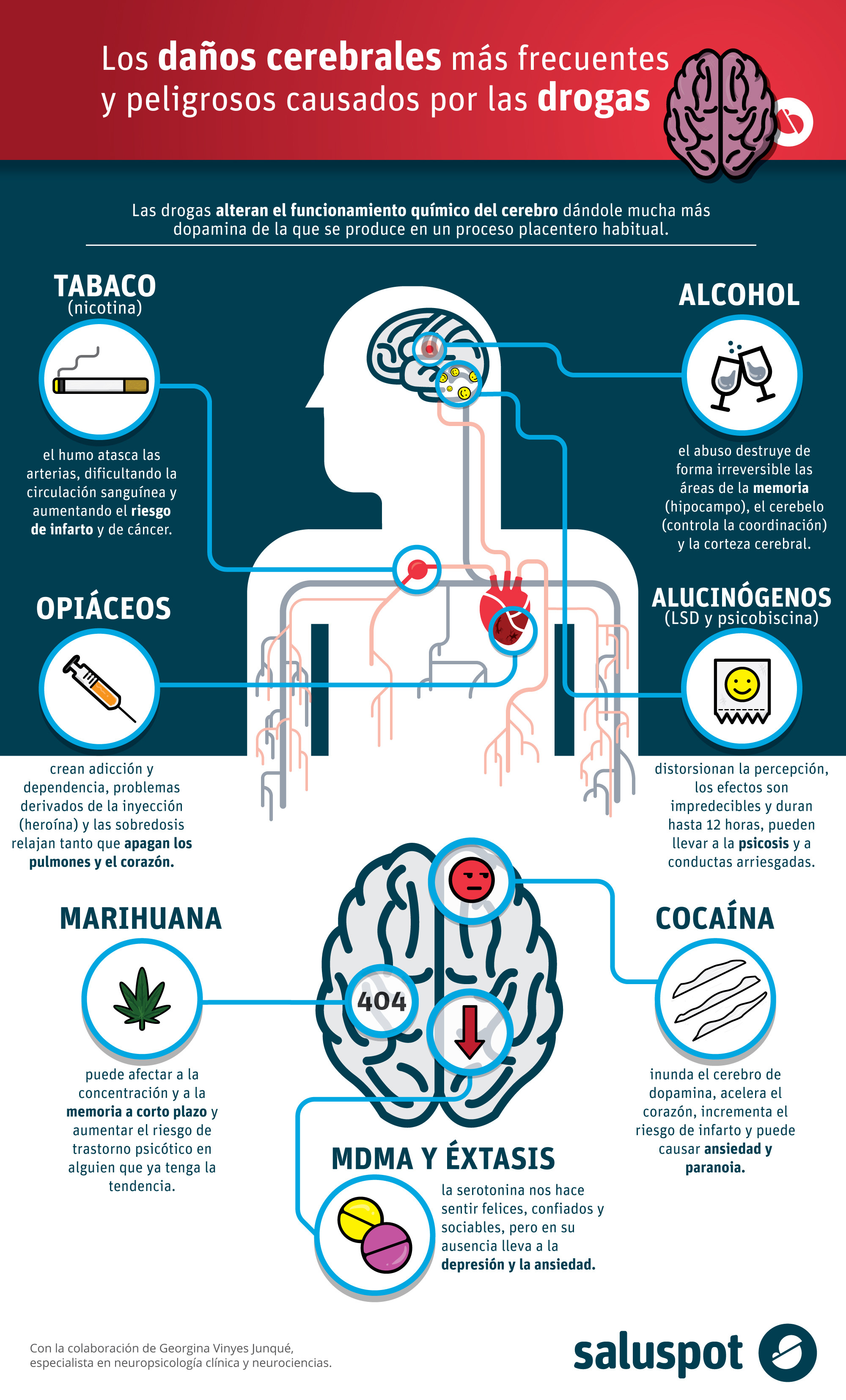 ¿Qué droga hace más daño al cerebro