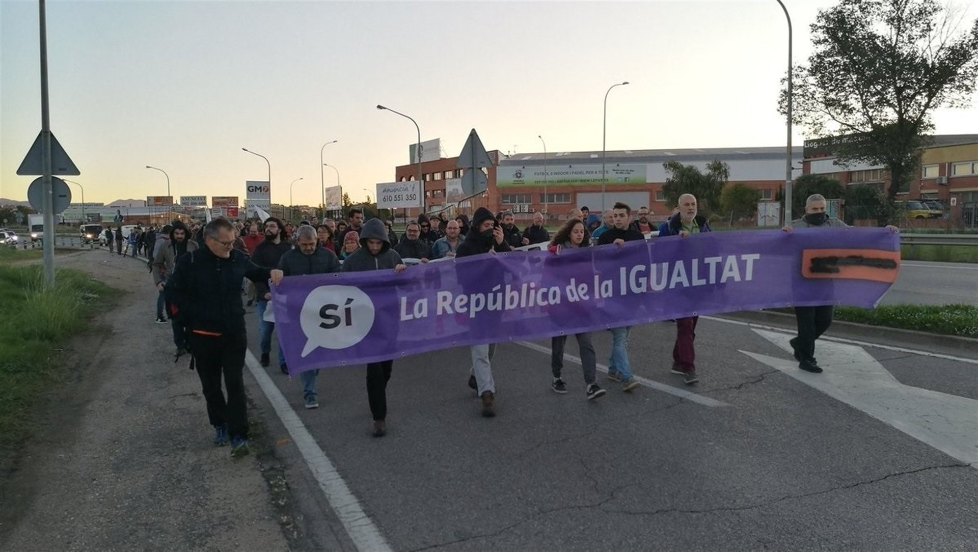 Corte trafico protesta contra prisin govern