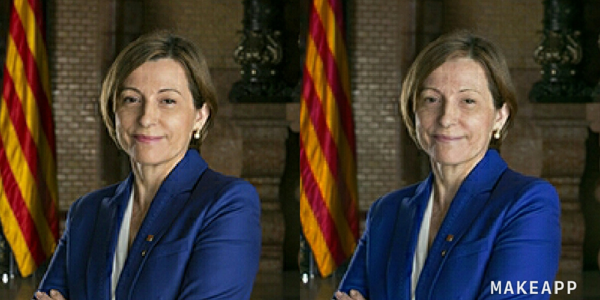 Forcadell sin maquillaje
