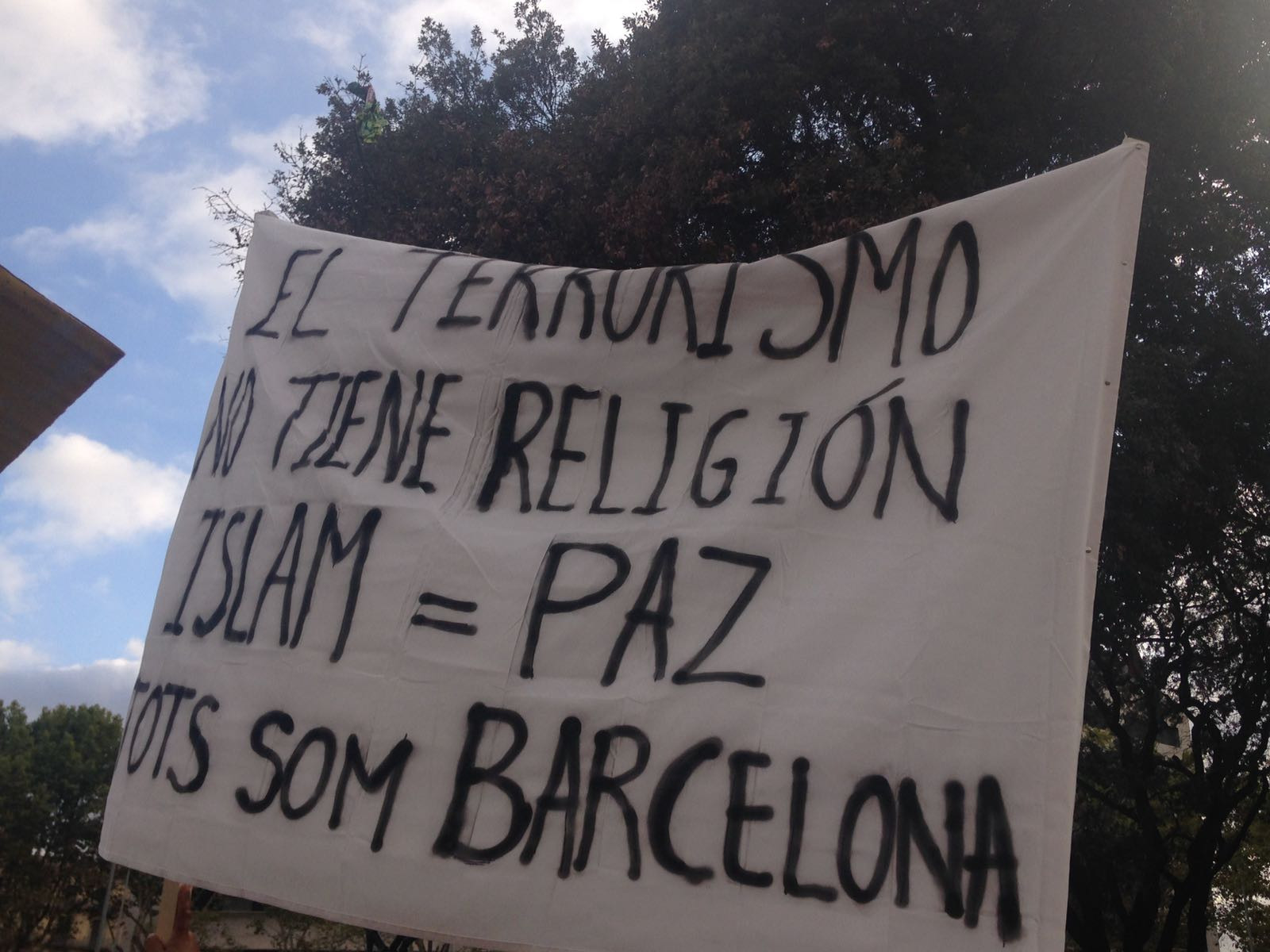 Manifestacion comunidad musulmana catalunya atentado Barcelona