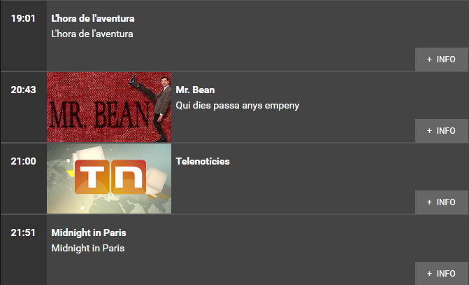 Parrilla TV3