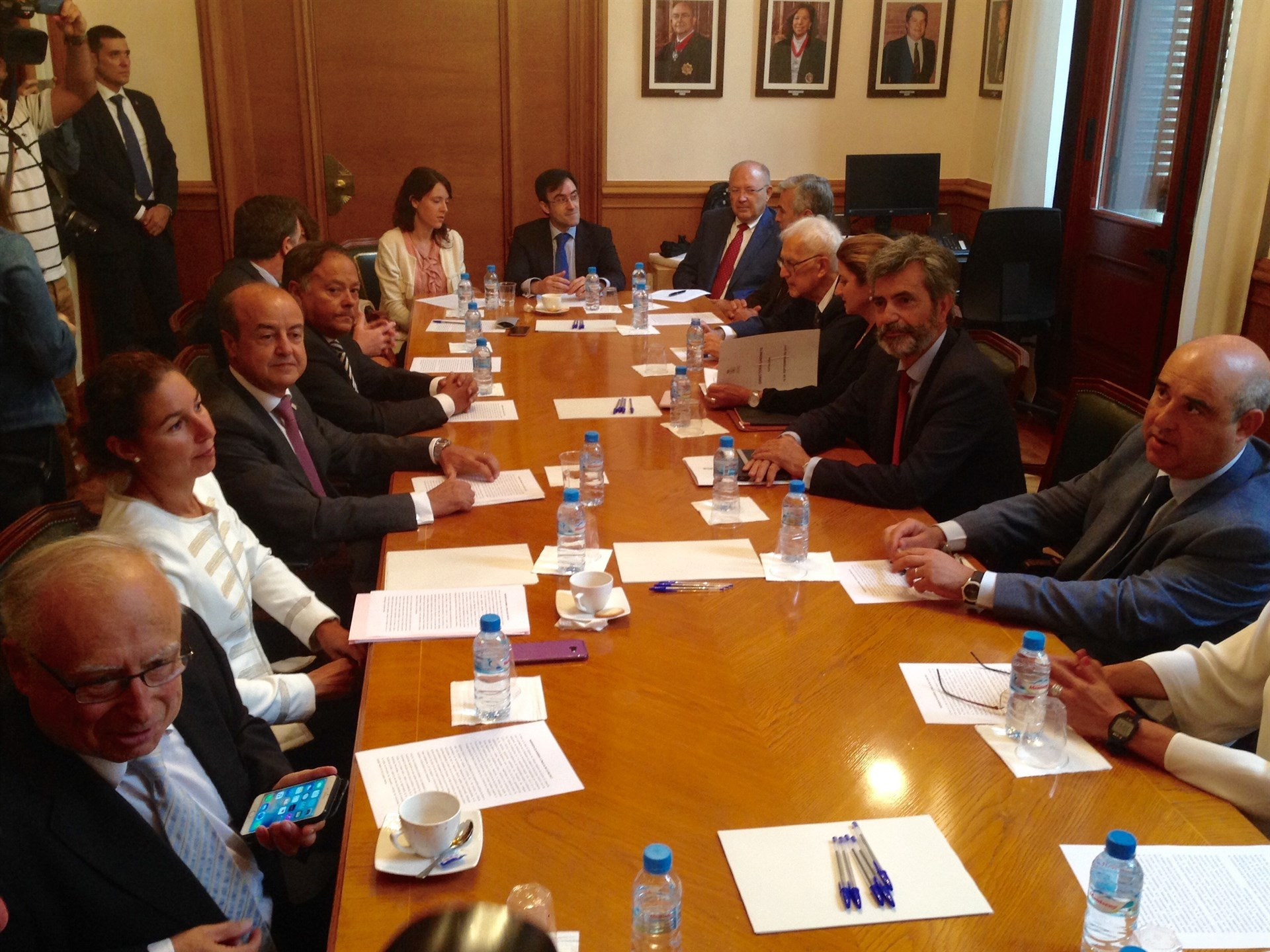 Presidentes TS Lesmes TSJC Barrientos en pleno TSJC