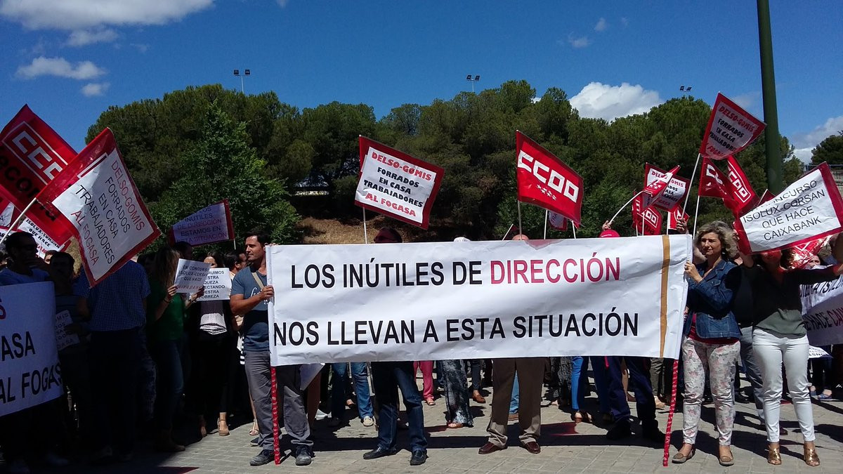 Protesta trabajadores Isolux