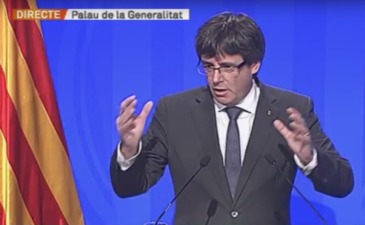 Puigdemont contradiccion