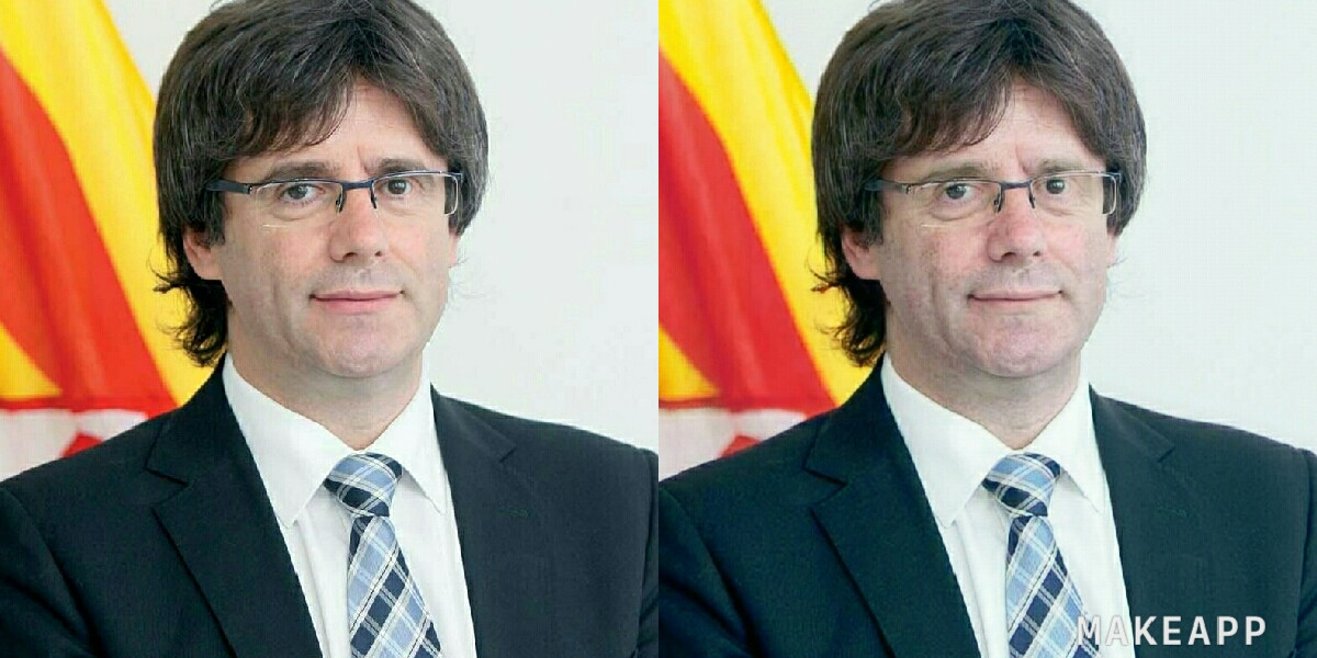 Puigdemont sin maquillaje