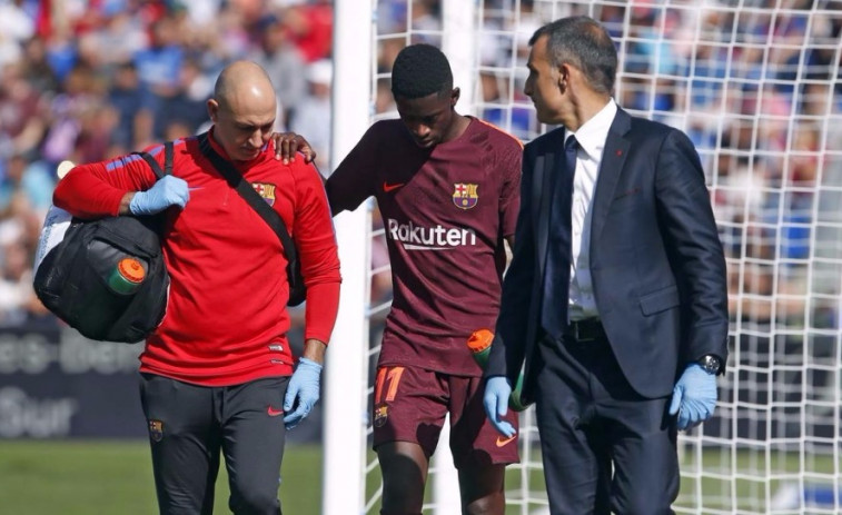Dembélé: de 3 a 4 meses de baja