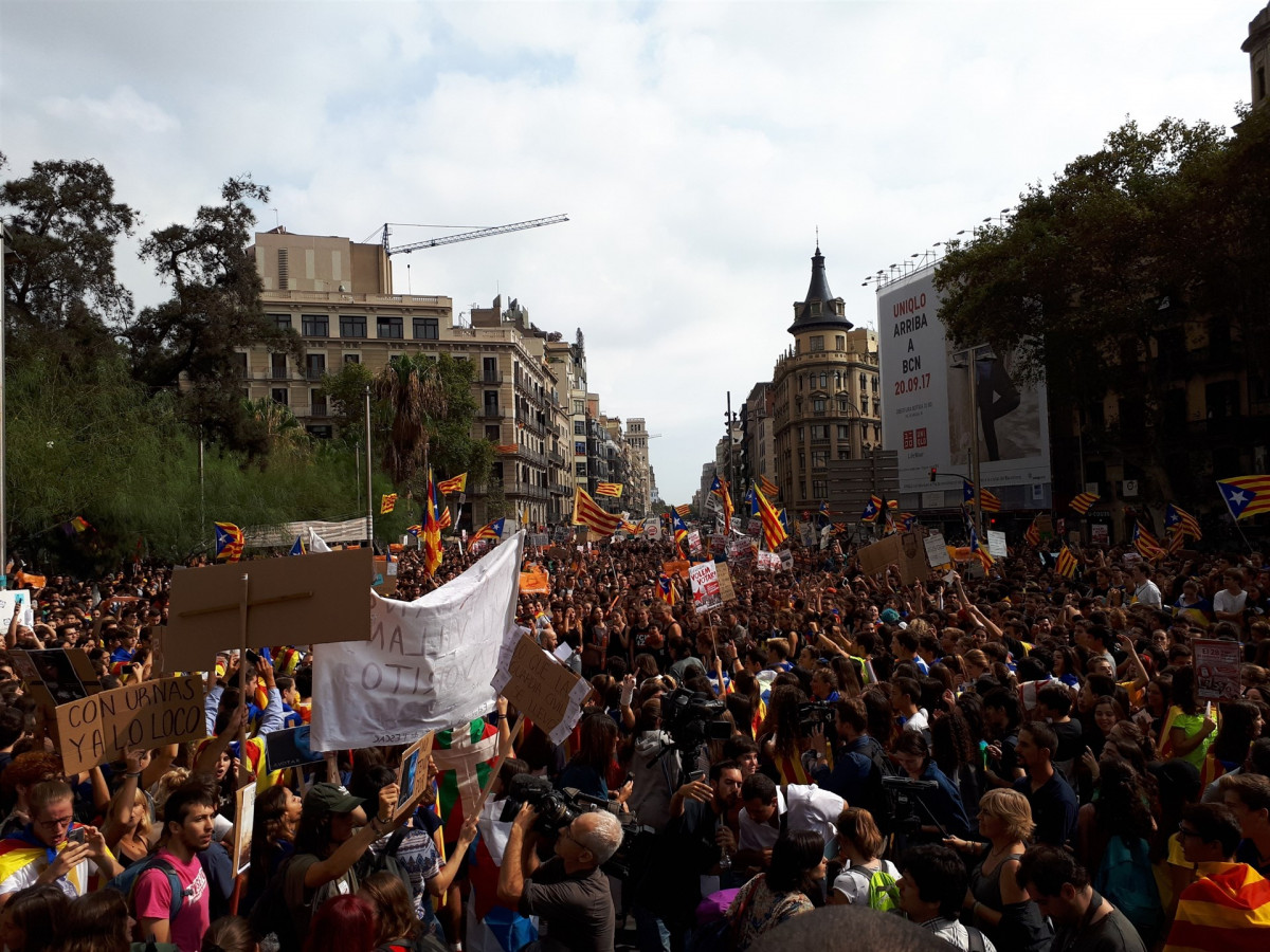 Manifestacion Estudiantes Barcelona