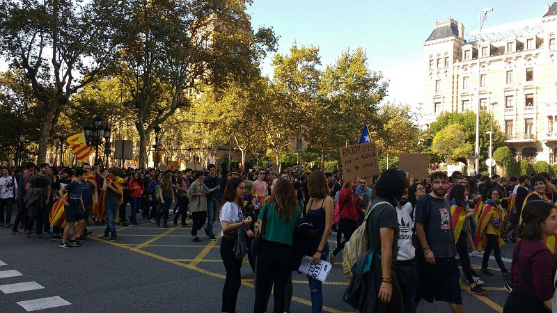 Manifestacion estudiantes barcelona 26 octubre 3