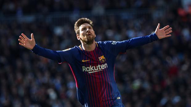 Messi celebra el gol