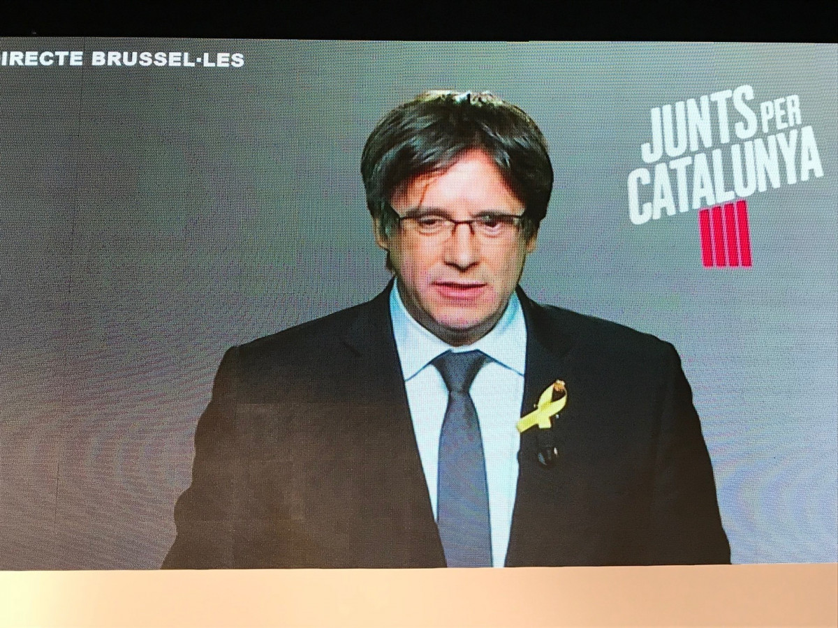 Puigdemont desde bruselas