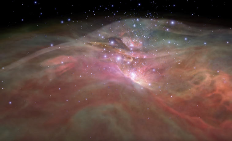 La espectacular Nebulosa de Orión, en 3D
