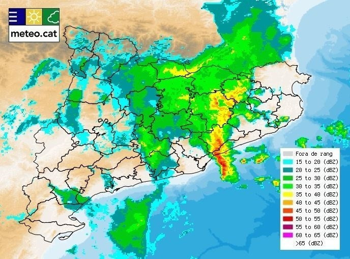 Mapa tiempo catalunya