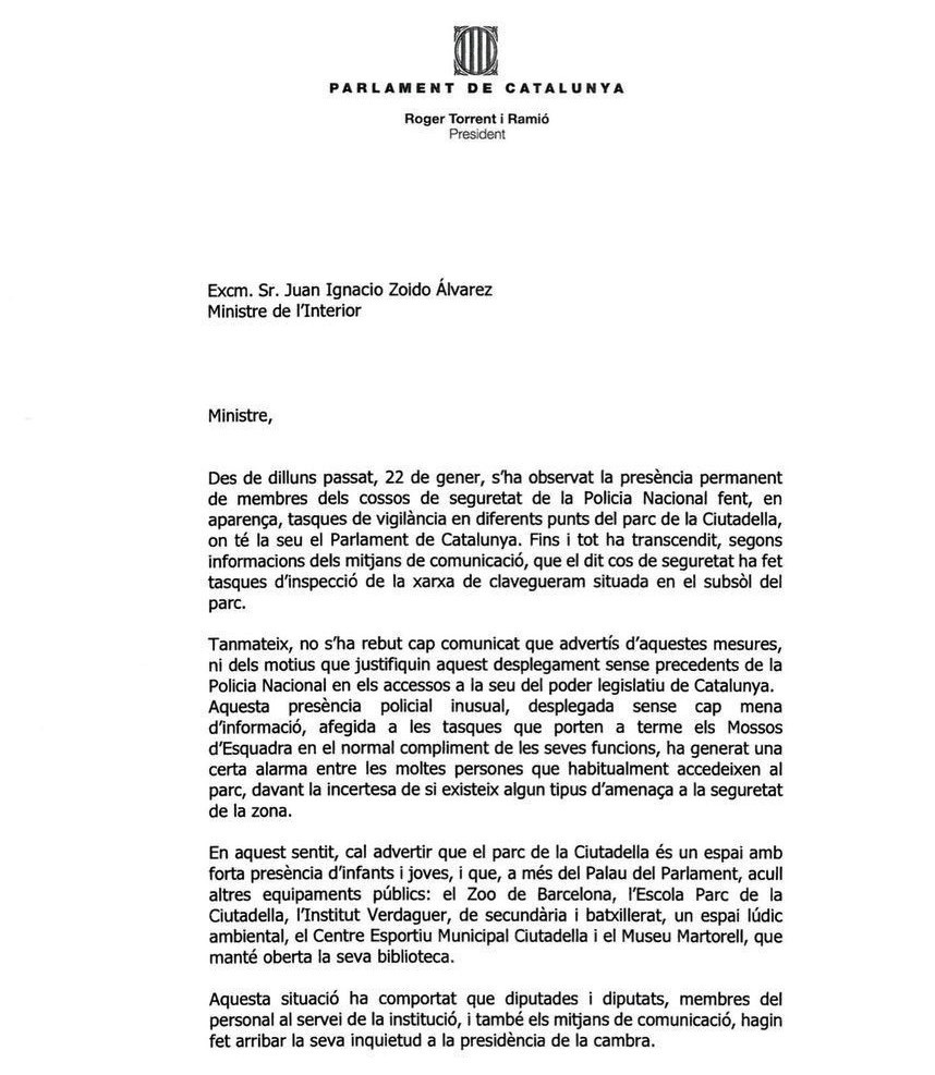 Carta torrent a zoido 270118