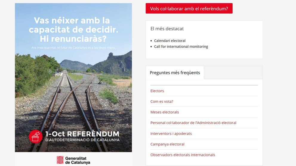 Página web referéndum