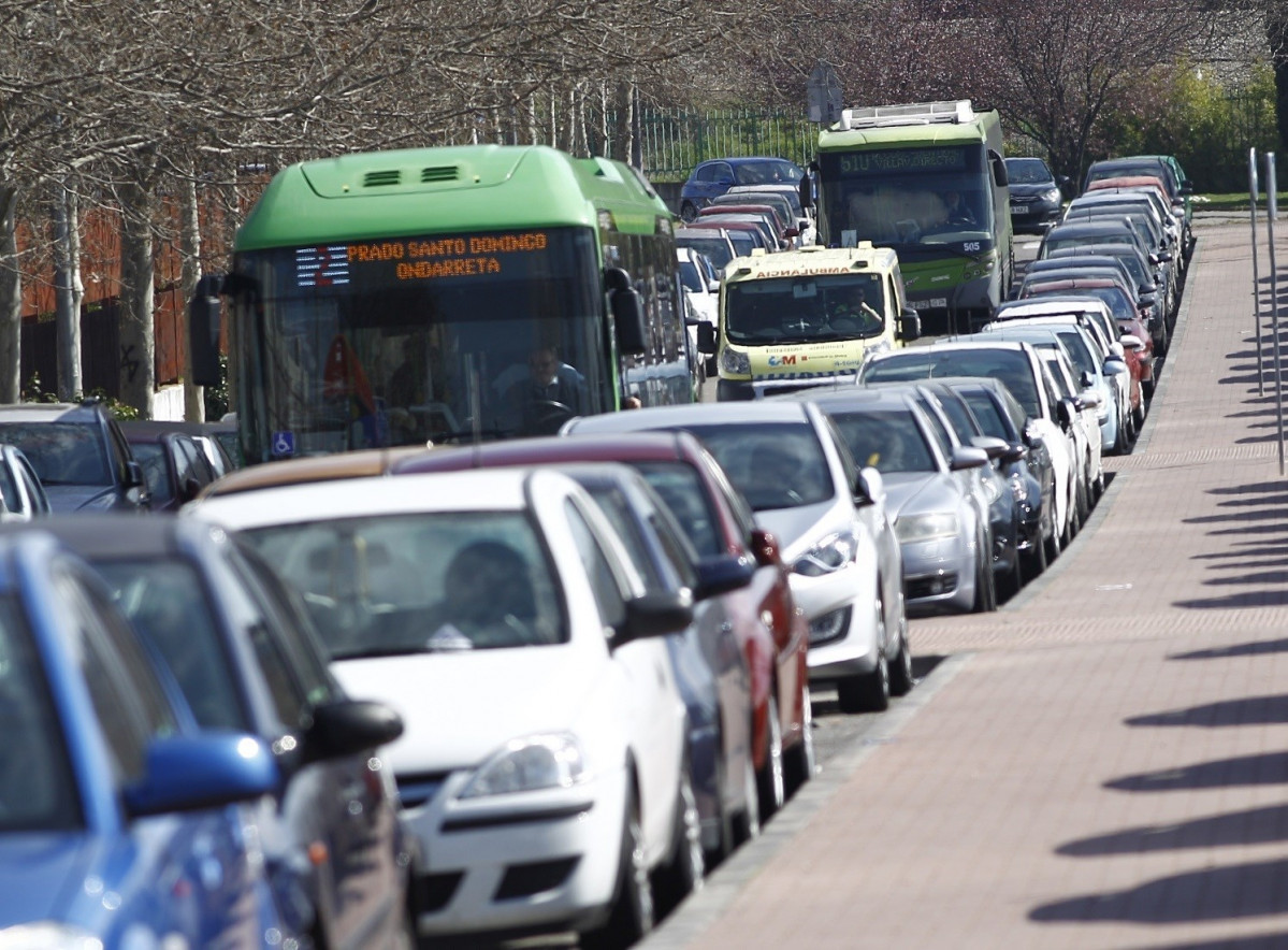 Contaminación tráfico coches