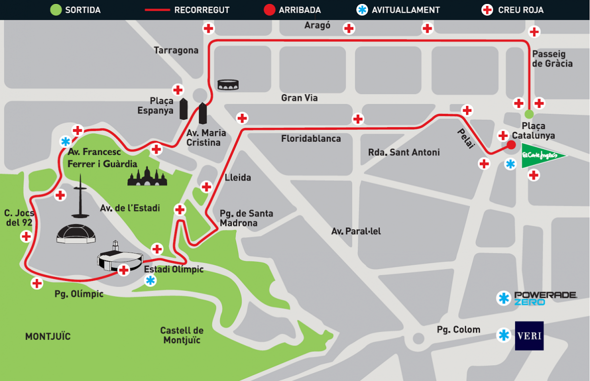 Mapa cursa el corte inglés