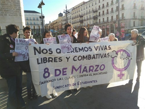 Huelga feminista sindicato estudiantes