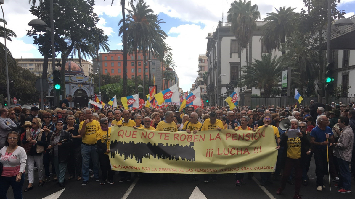 Pensionistas mani canarias 170318
