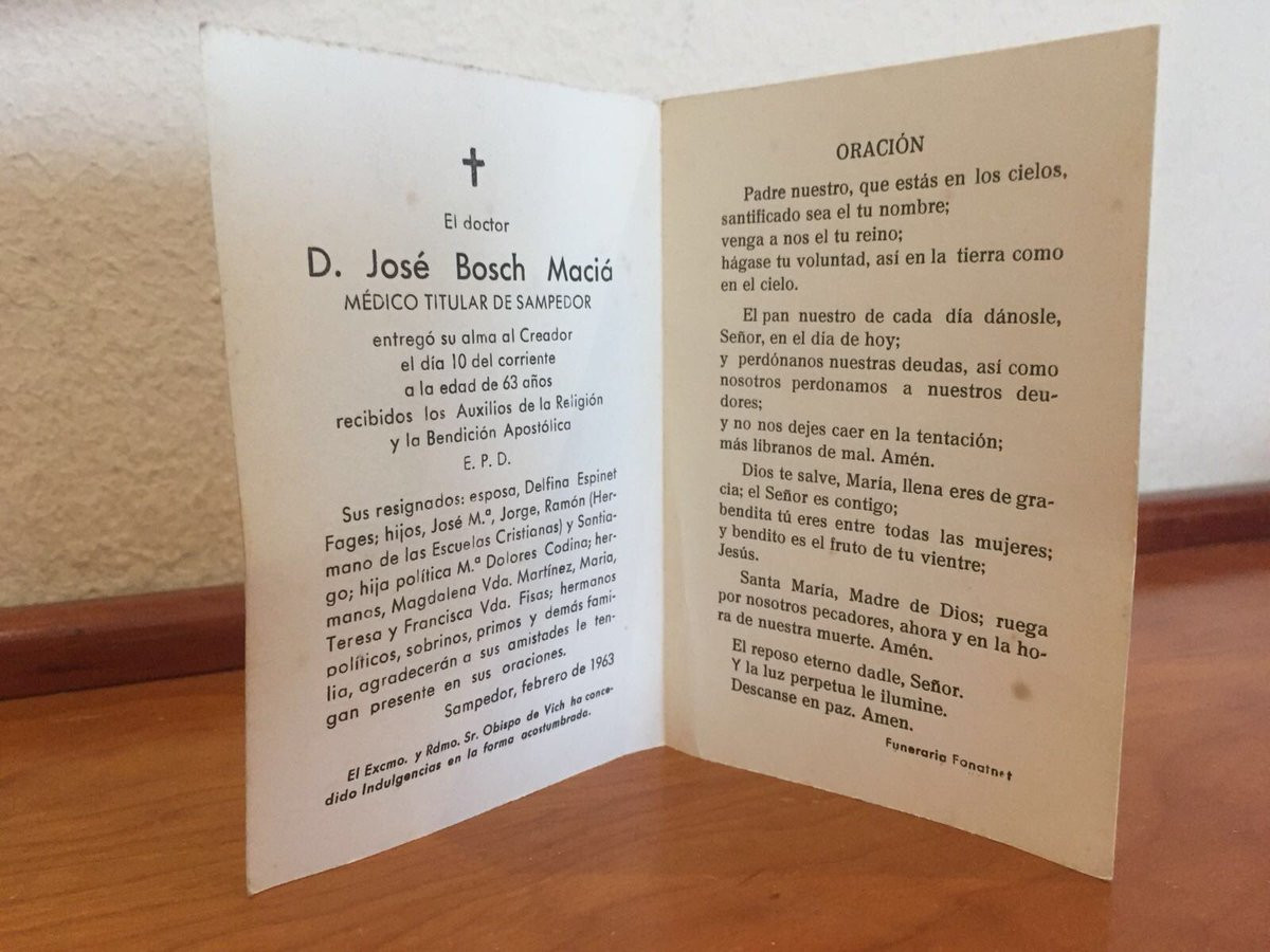 Esquela abuelo josep ramon