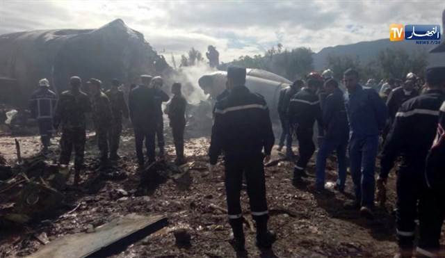Al menos 257 muertos en el accidente de un avión militar en Argelia