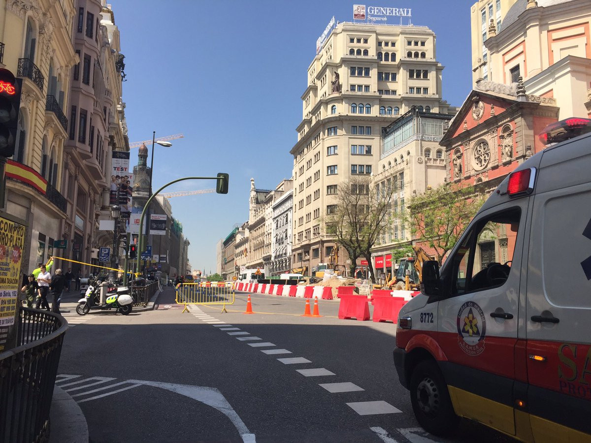 Emergencia rotura cañeraía gas madrid