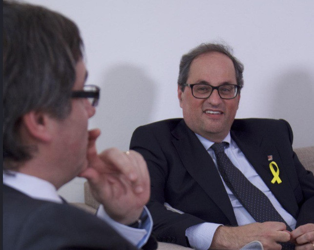 Puigdemont escoge a Quim Torra como candidato a presidir la Generalitat