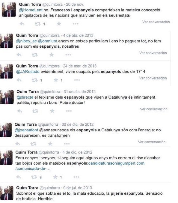 Quim torra varios tuits 10052018