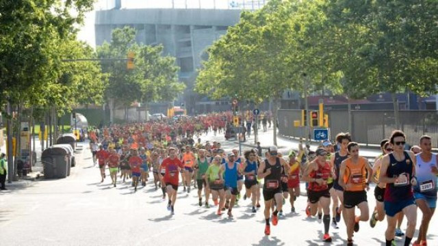 Cursa bara caixabankcamp nou fcb
