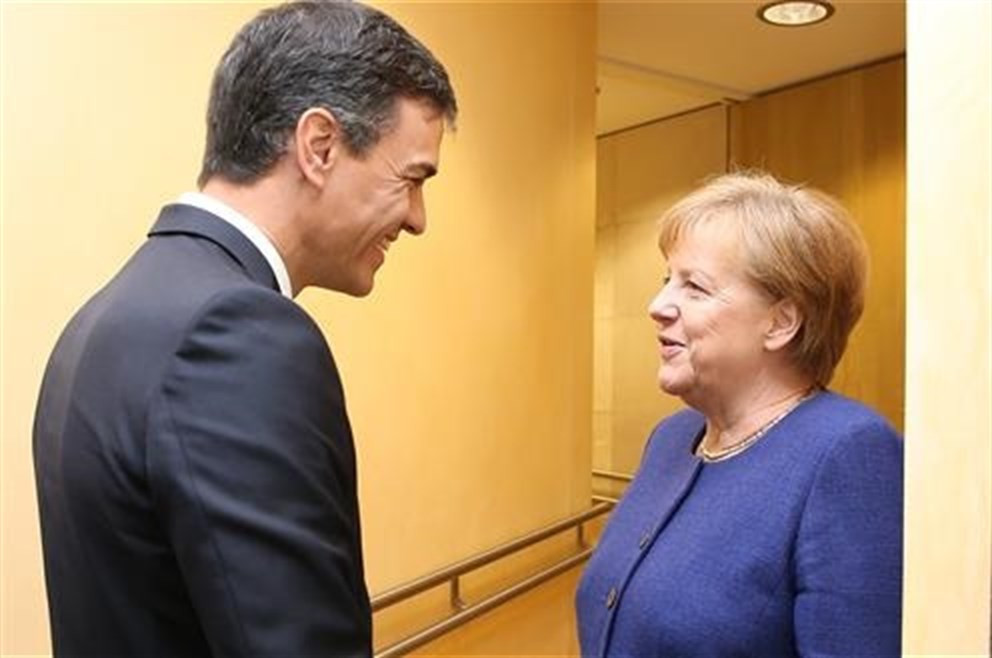 Pool moncloa sánchez y merkel