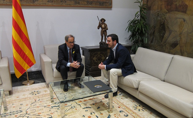 Alberto Garzu00f3n y Quim Torra