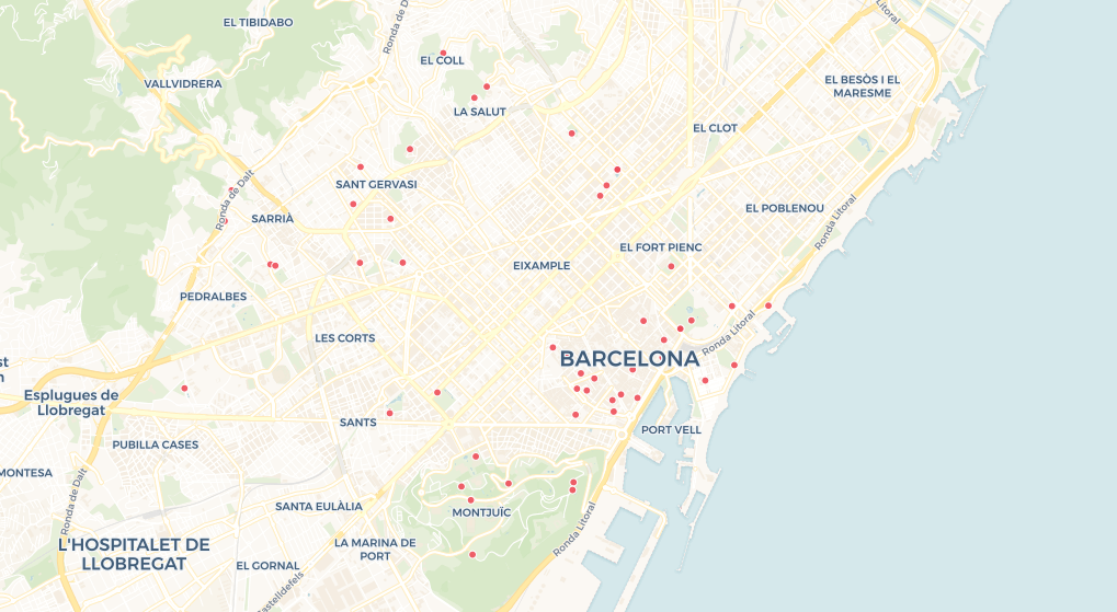 Mapa lavabos