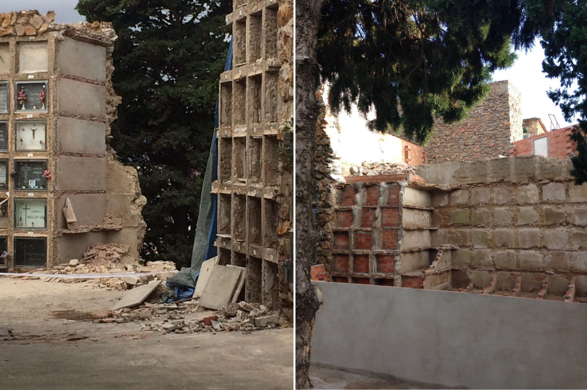 Derrumbe cementeio Montjuic 3