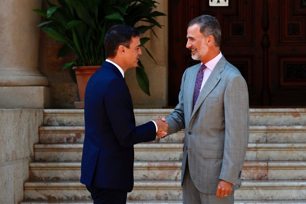 Reunión de sánchez y felipe VI