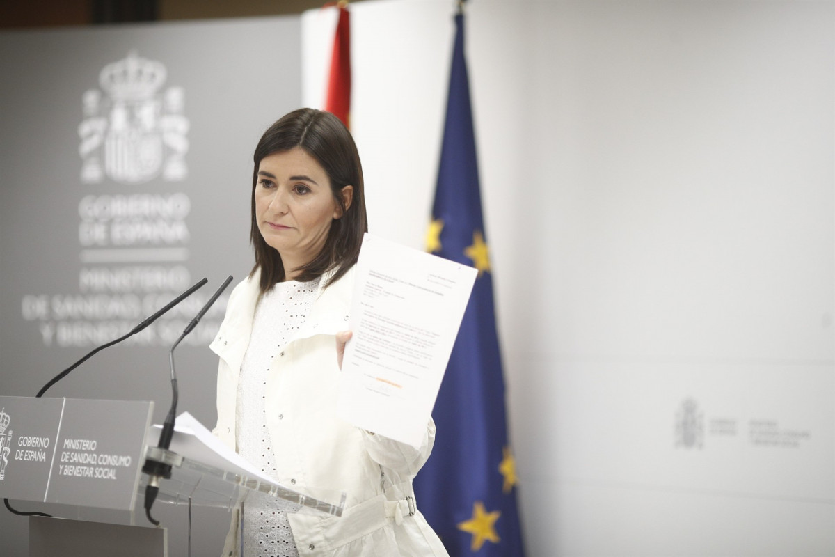 Carmen Montón en rueda de prensa