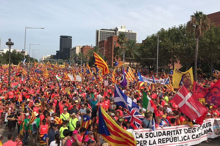 Diada 2018 diagonal independentistas esteladas 11092018