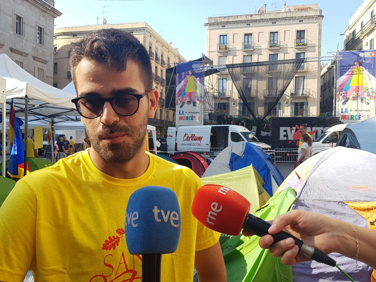 Acampada independentista en sant jaume