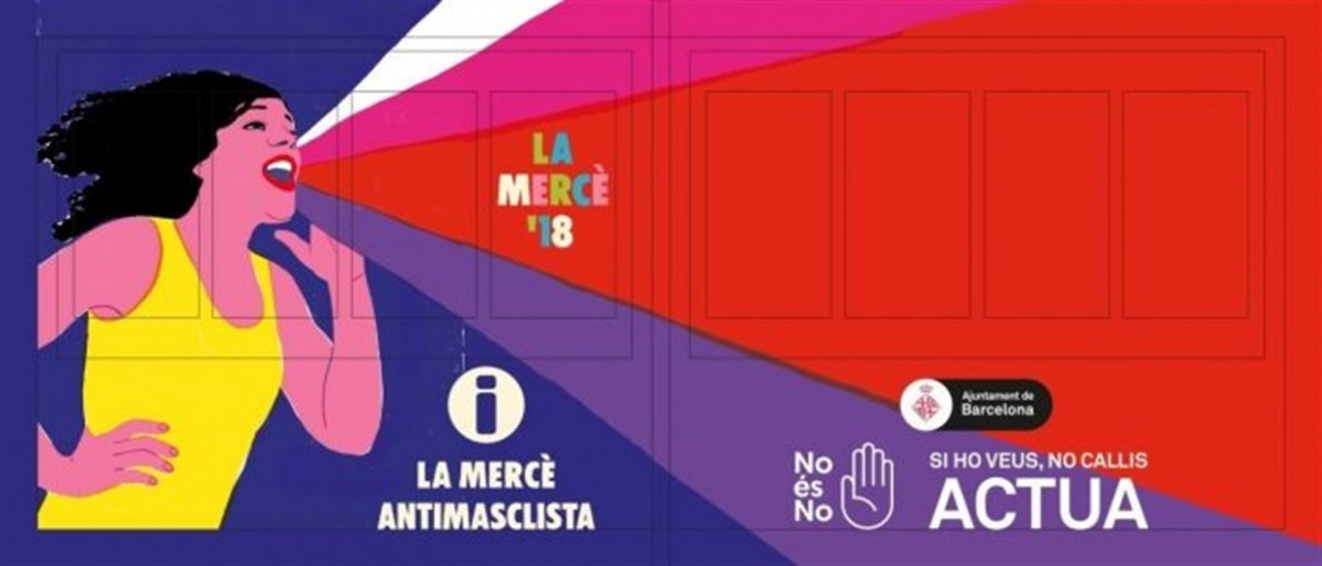 Cartel antimachista de la merce