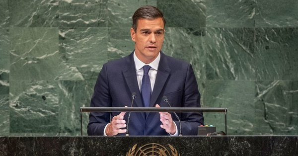 Pedro Sánchez en la ONU