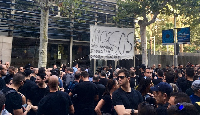 Manifestación mossos 03102018