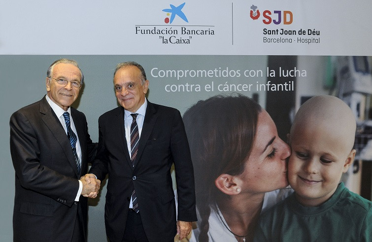 Fainé y Manuel del Castillo acuerdo la Caixa Sant Joan de Deu