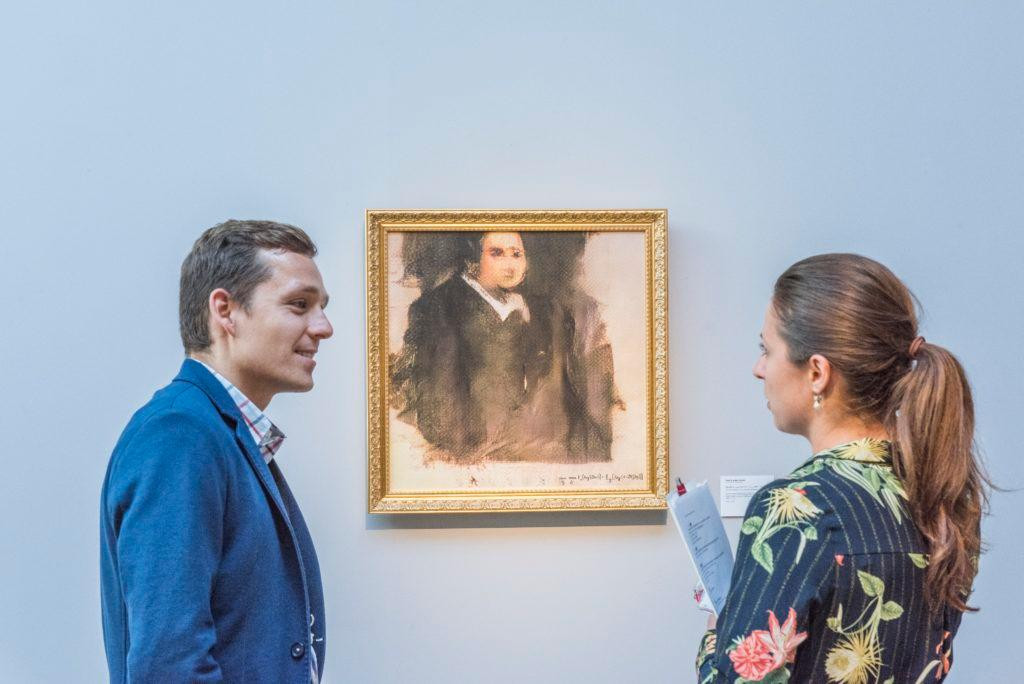 Retrato de Edmond Belamy expuesto