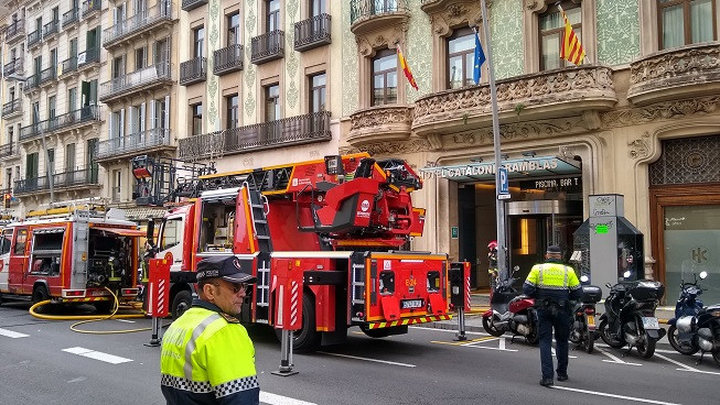 Incendio Hotel Catalonia Barcelona 1