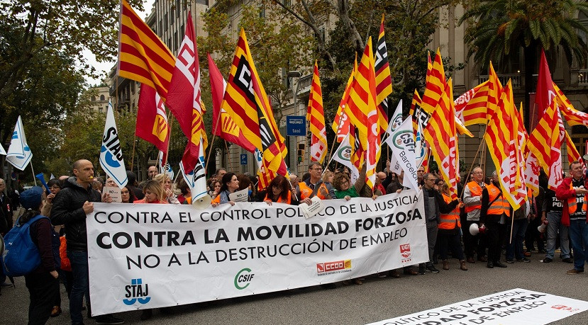 Huelga de funcionarios de Justicia