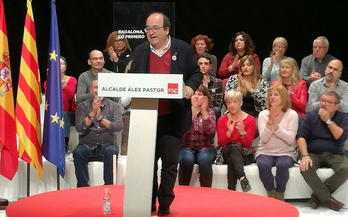 Miquel Iceta en Badalona