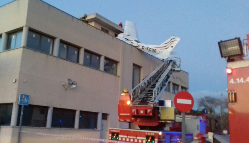 Accidente avioneta badia