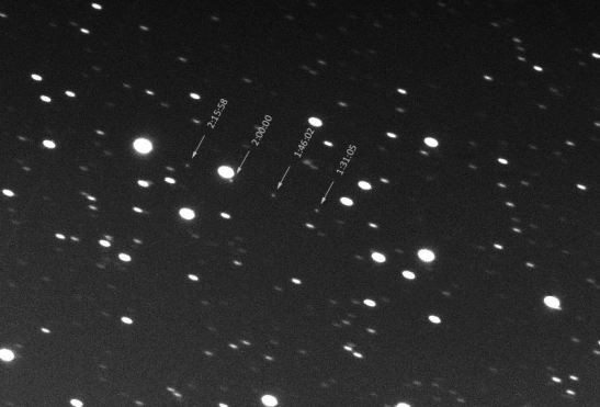 Movimiento del asteroide (3200) Phaethon