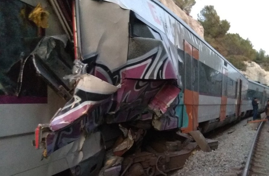 Choque de trenes Rodalies r4