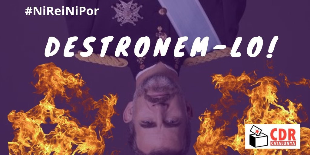 CDR protestan contra el Rey