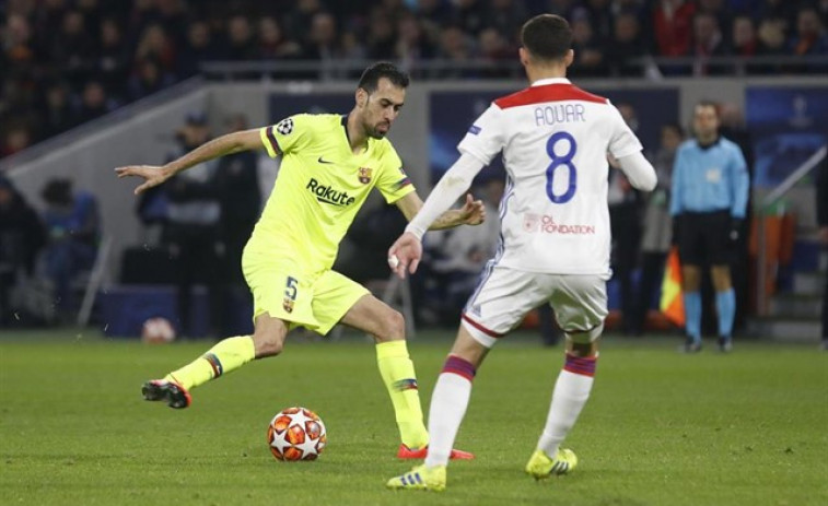 El FC Barcelona se encalla ante el Lyon