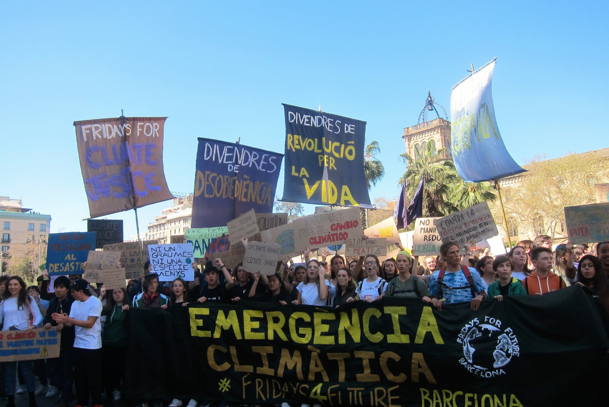 Cambio climático manifestación barcelona